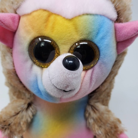 Ty Pinecone Tie Dyed Plush Stuffed Animal Hedgehog Toy 9 Inches 2018 - Picture 2 of 9